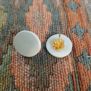 Baby Blue Clay Stud Earrings